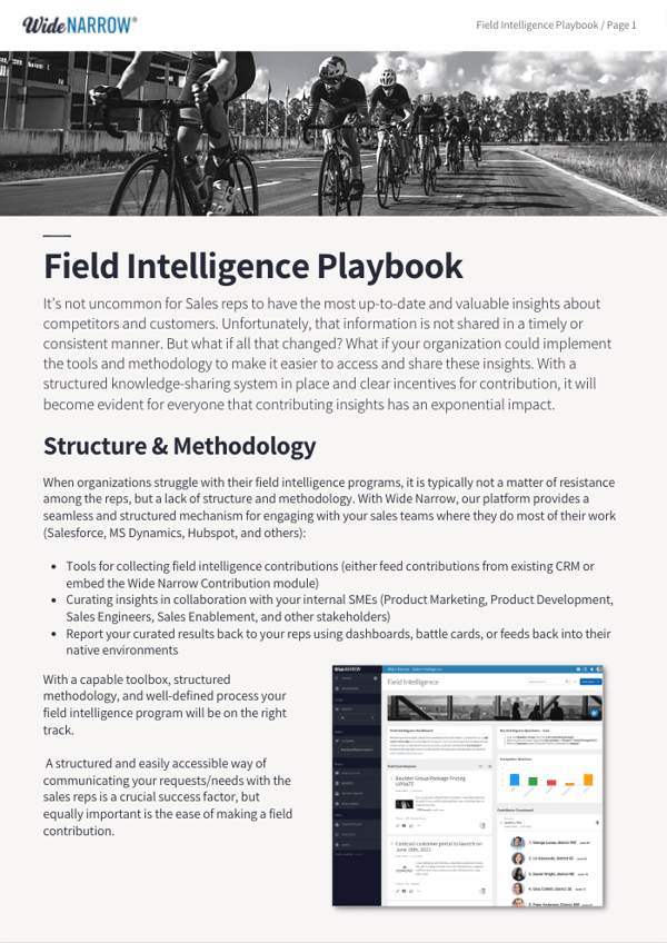 Field Intelligence Playbook
