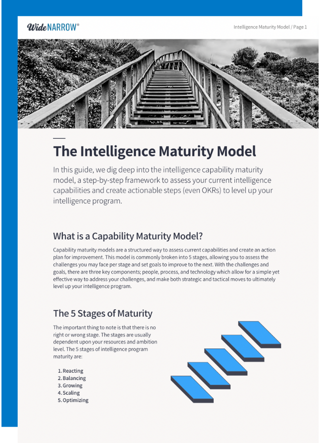 Intelligence Maturity Model Overlay